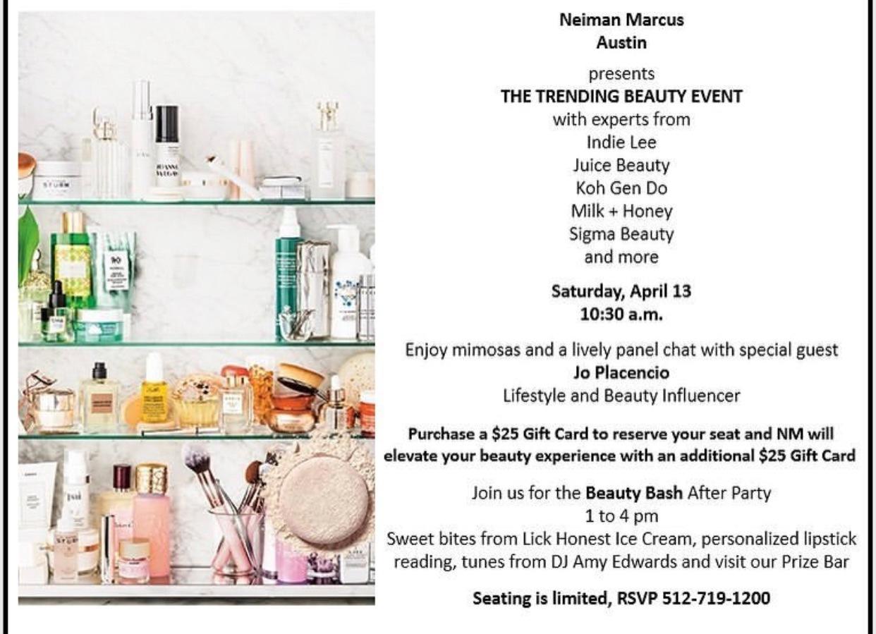 Neiman Marcus Trending Beauty Event Peace Love Glam