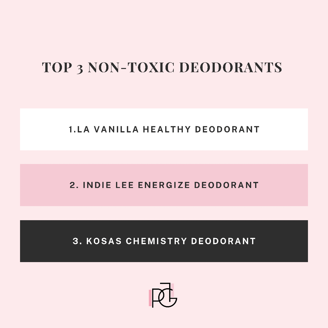 Top 3 Non- Toxic Deodorants